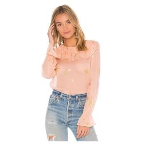 FOR LOVE AND LEMONS • Gilded Star Blouse in Rose Gold